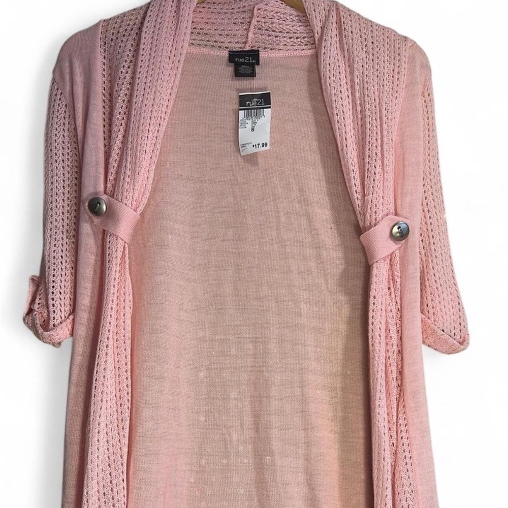 Rue21 Light Pink Knit Cardigan